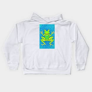 Frog On Pond Kids Hoodie